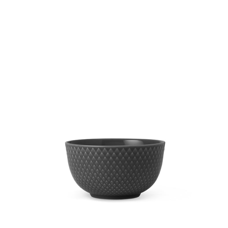 Lyngby Porcelæn Rhombe Earth skål Ø11 cm slate