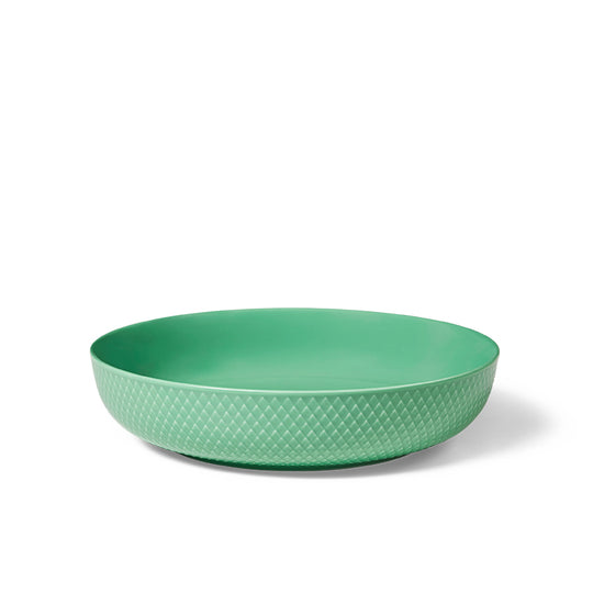 Lyngby Porcelæn Rhombe Color serveringsskål Ø28 cm grøn