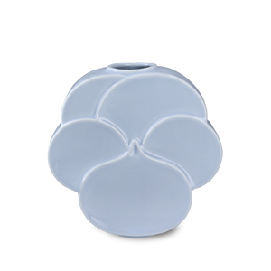 Lyngby Porcelæn Flower stedmoderblomst vase lyseblå H17 cm