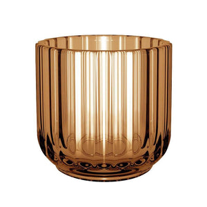 Lyngby fyrfadsstage 6,5 cm amber