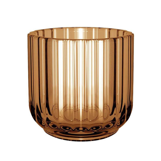 Lyngby fyrfadsstage 6,5 cm amber