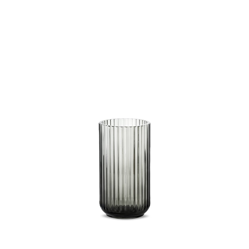 Lyngby vase røgfarvet 15 cm