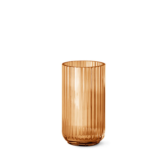 Lyngby vase i glas amber 20 cm