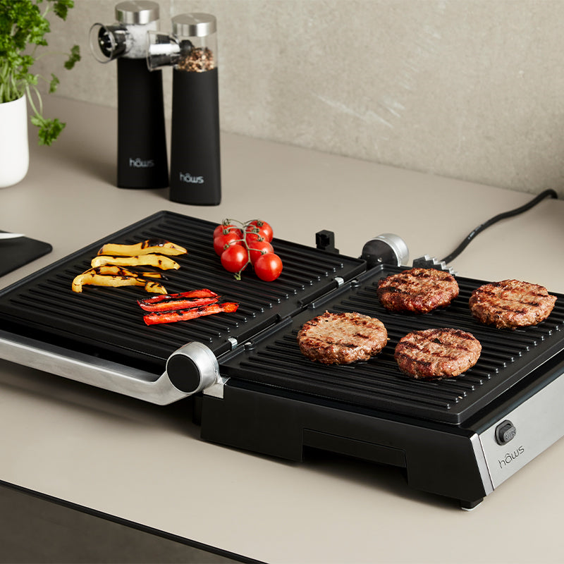 Hâws Møn bord- og paninigrill 29x26 cm 2000 Watt