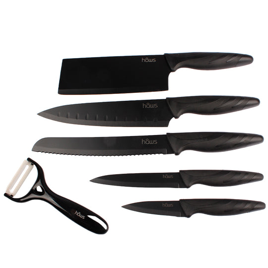 Hâws keramisk knivsæt sort