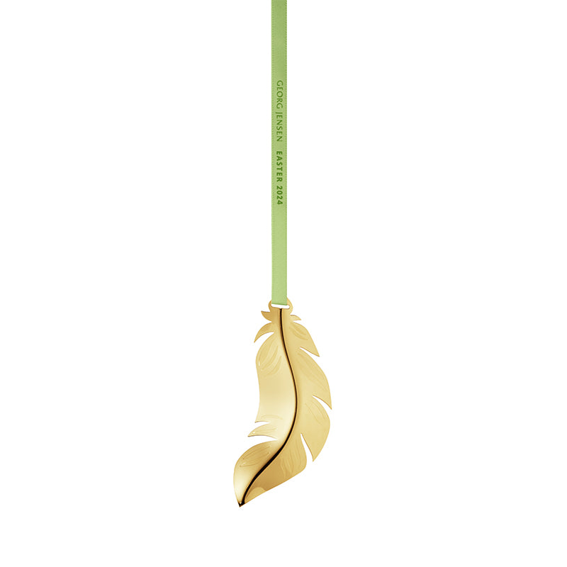 Georg Jensen påske 2024 feather ornament guld