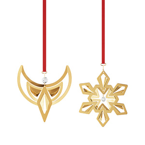 Georg Jensen jul 2024 ophæng engel & snefnug forgyldt