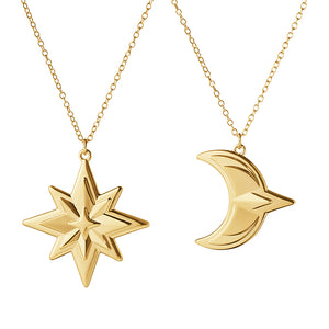 Georg Jensen jul 2024 juleophæng stjerne & måne forgyldt