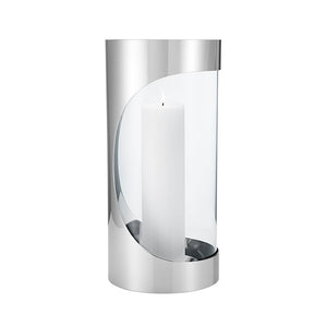 Georg Jensen Chrome Contours lysestage stor H33 cm
