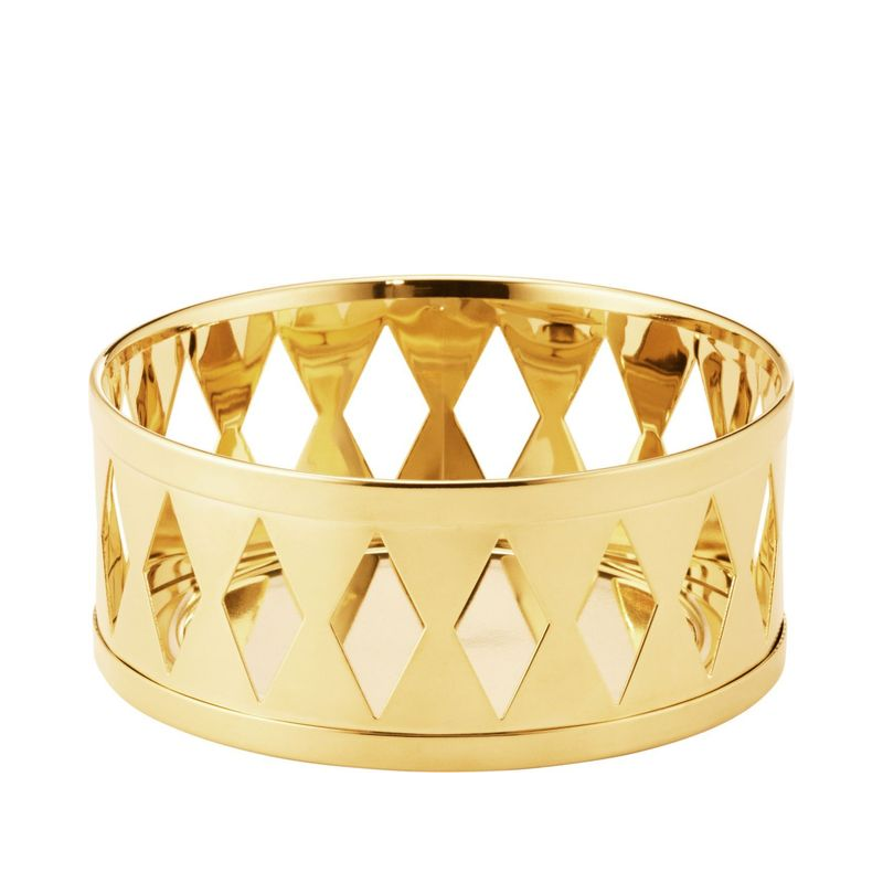 Georg Jensen Christmas Collectibles 2026 bloklysestage guld Ø 9 cm