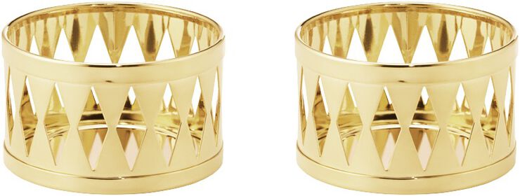 Georg jensen 2026 Fyrfadsstager 2stk forgyldt