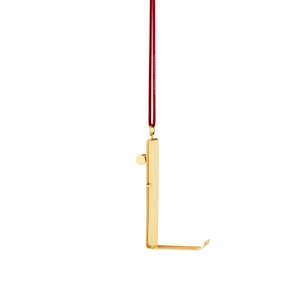 Georg Jensen Christmas Collectibles bogstavsornament L forgyldt