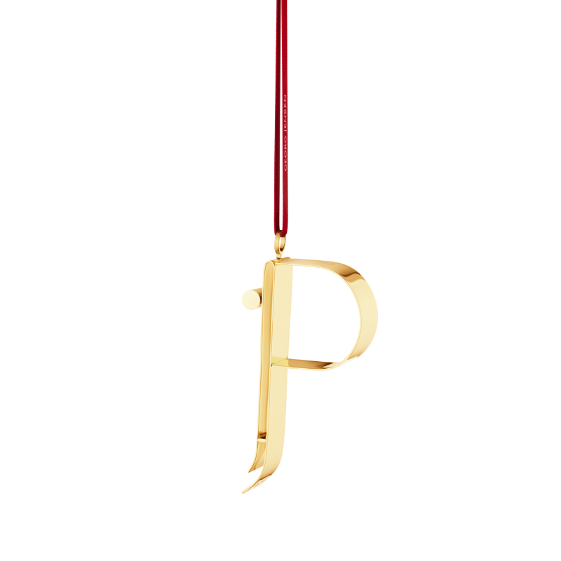 Georg Jensen Christmas Collectibles bogstavsornament P