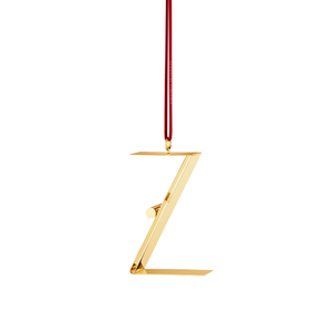 Georg Jensen Christmas Collectibles bogstavsornament Z forgyldt