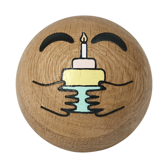 Spring Copenhagen Emotions Wish træfigur med fødselsdagskage Ø7 cm