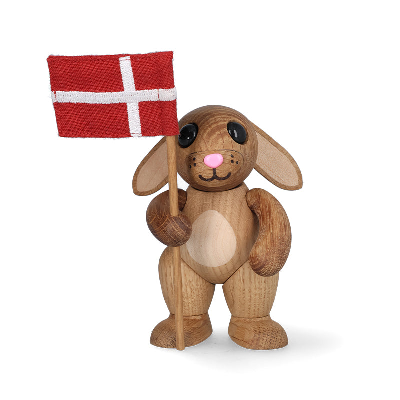 Spring Copenhagen Rabbie kanin med Dannebrog H 8,4 cm