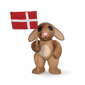 Spring Copenhagen Rabbie kanin med Dannebrog H 8,4 cm