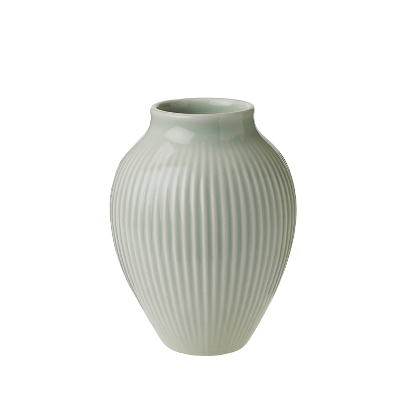 Knabstrup Keramik Ripple vase mint 12,5 cm