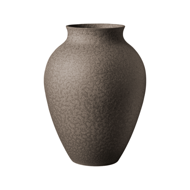 Knabstrup Keramik vase brun H 27 cm