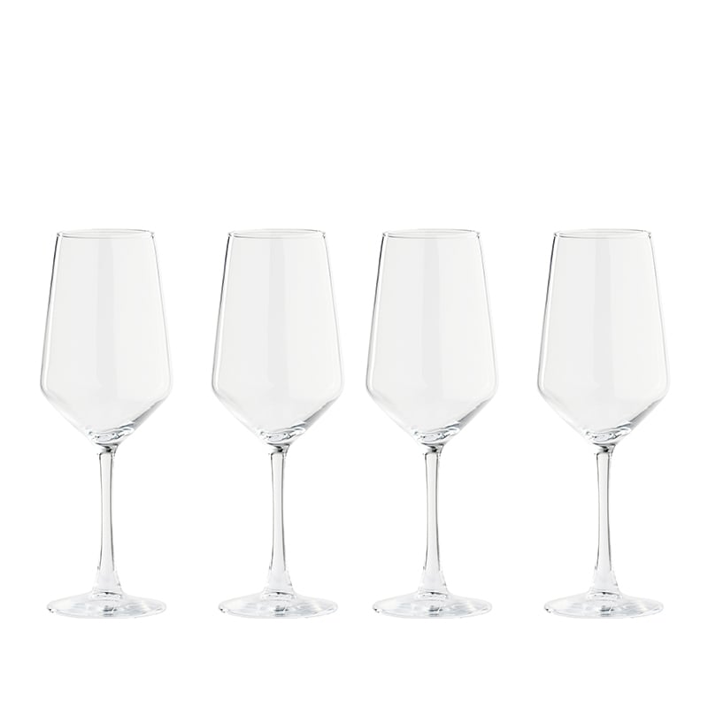 Hvidvinsglas klar 4 stk. 40 cl.