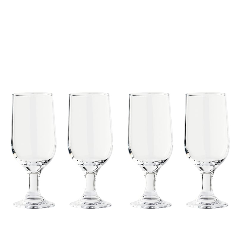 Ølglas klar 4 stk. 35 cl.