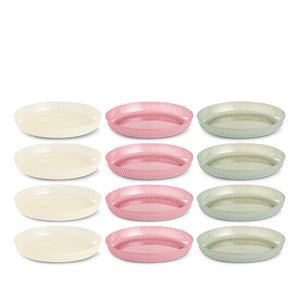 Tallerken 4 stk.  Ø 20 cm i assorterede farver vi kan ikke garantere hvilken farve der afsendes