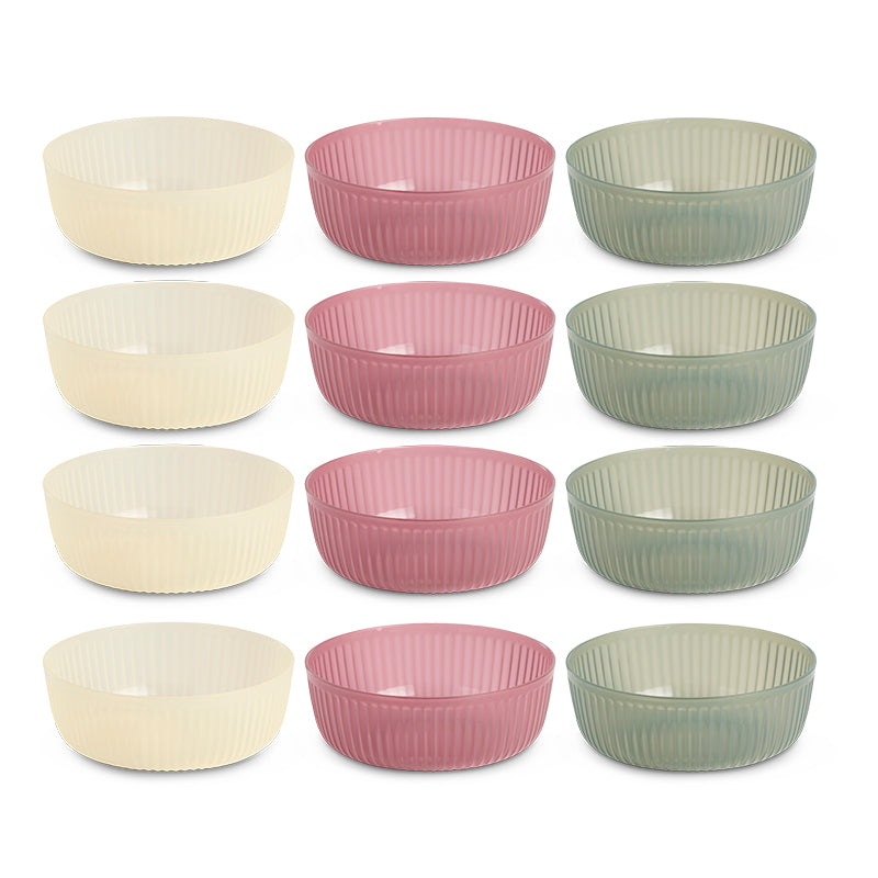 Skålesæt 4 stk. Ø 15 cm i assorterede farver -  vi kan ikke garantere hvilken farve der afsendes.