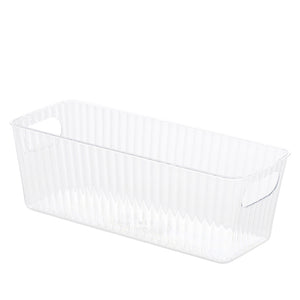 Transparant opbevaringskasse 29x11,5x9,5 cm