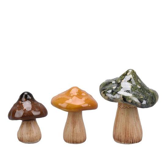 Dekorativ svamp multifarvet H12 cm