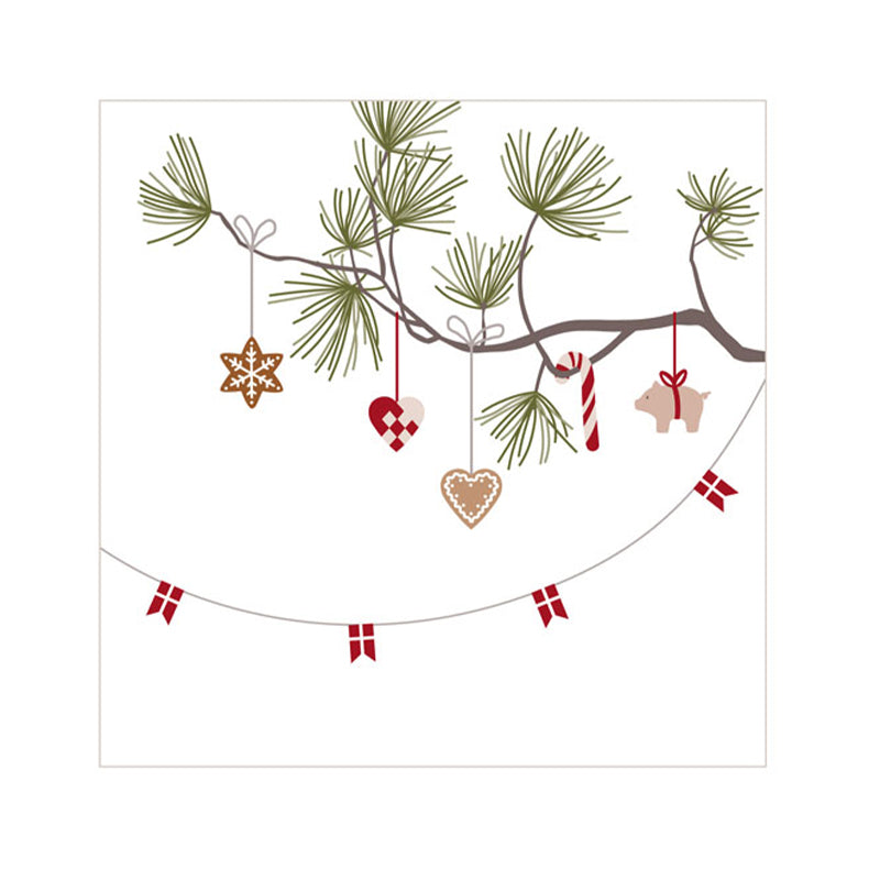 Det Gamle Apotek juleservietter 20 stk. 33x33 cm