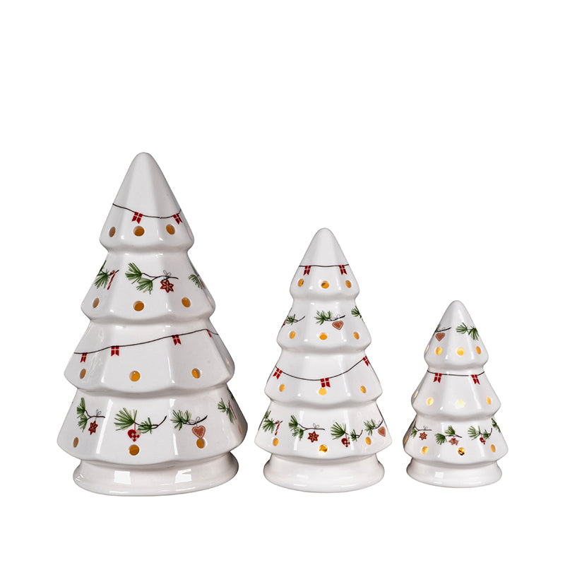 Det Gamle Apotek lystræer med LED 3 stk.