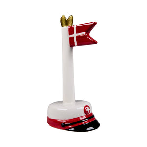 Det Gamle Apotek rød student bordflag H 12 cm