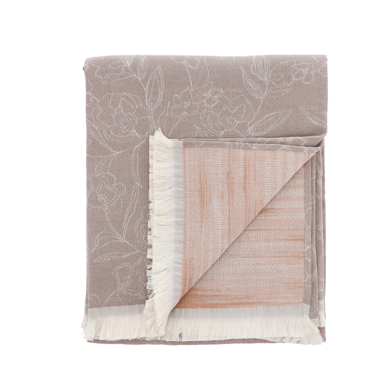 Södahl Infinity plaid camel/taupe 130x170 cm