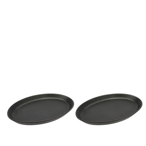 Morsø Forno steaktallerken sort 2 stk. 28x20 cm