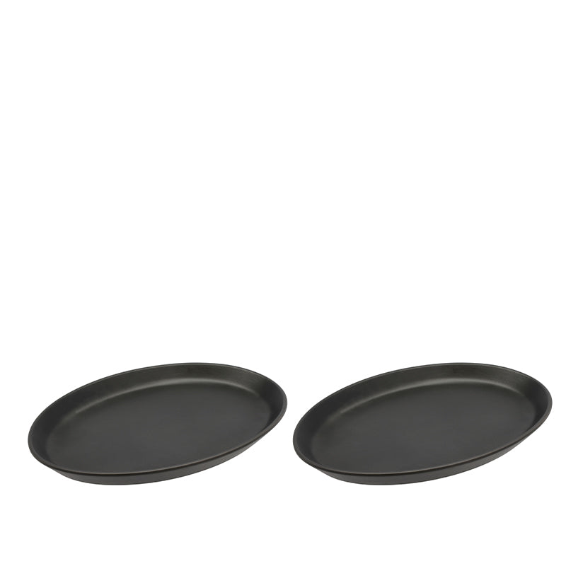 Morsø Forno steaktallerken sort 2 stk. 28x20 cm