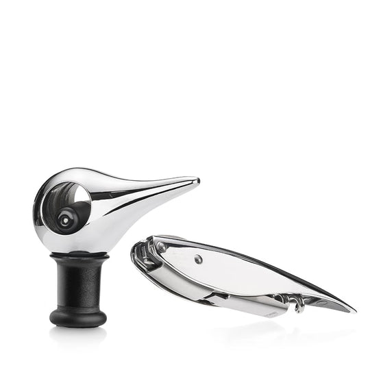 Zone Rock proptrækker og vinprop sølv