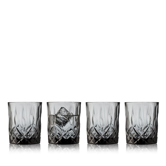 Lyngby Glas Sorrento whiskyglas smoke 32 cl 4 stk.