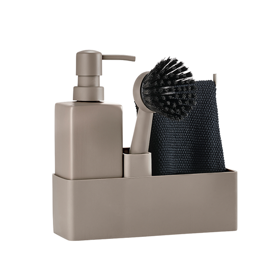 Zone opvaskesæt 4 dele taupe