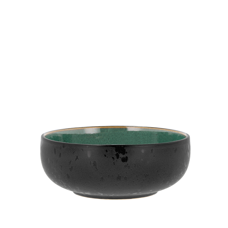 Bitz poke-/ramenskål sort/grøn 18 cm