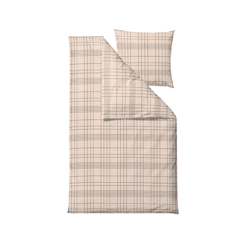 Södahl Tartan sengesæt beige 140x200 cm
