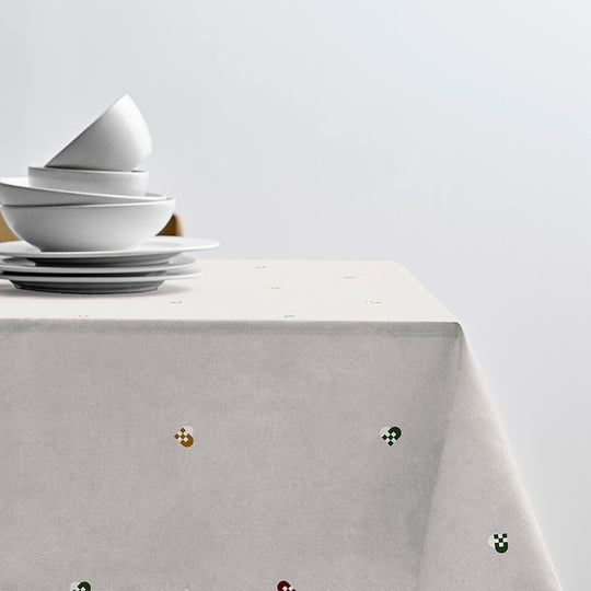 Södahl Christmas Hearts Embroidery dug rød 140x320 cm