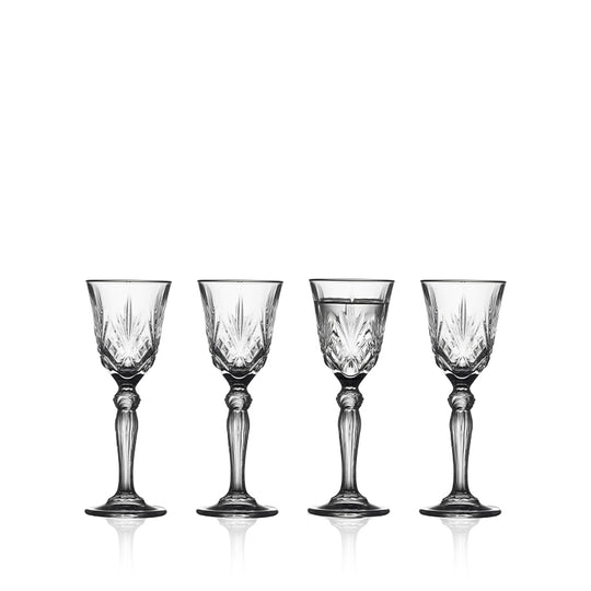 Lyngby Glas Melodia snapseglas 5 cl 4 stk.