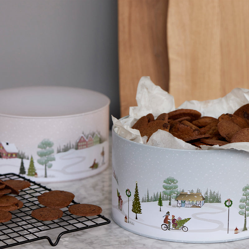 Bastian kagedåsesæt vinter arctic ice/woodrose 2 stk.