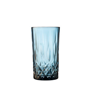 Lyngby Glas Sorrento highball blå 4 stk 38 cl