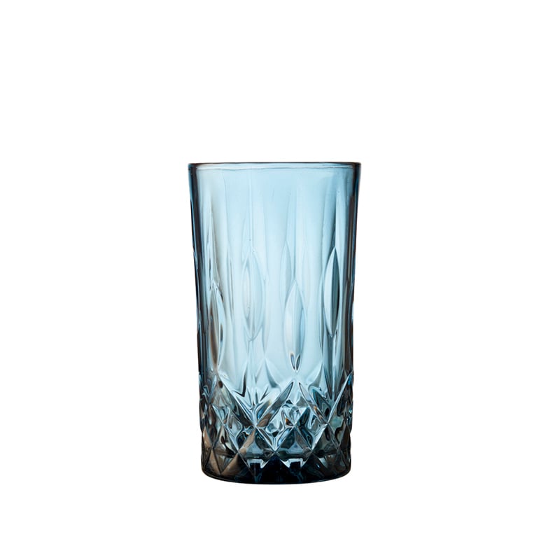 Lyngby Glas Sorrento highball blå 4 stk 38 cl