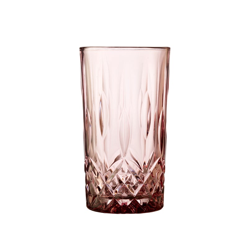 Lyngby Glas Sorrento highball pink 4 stk 38 cl