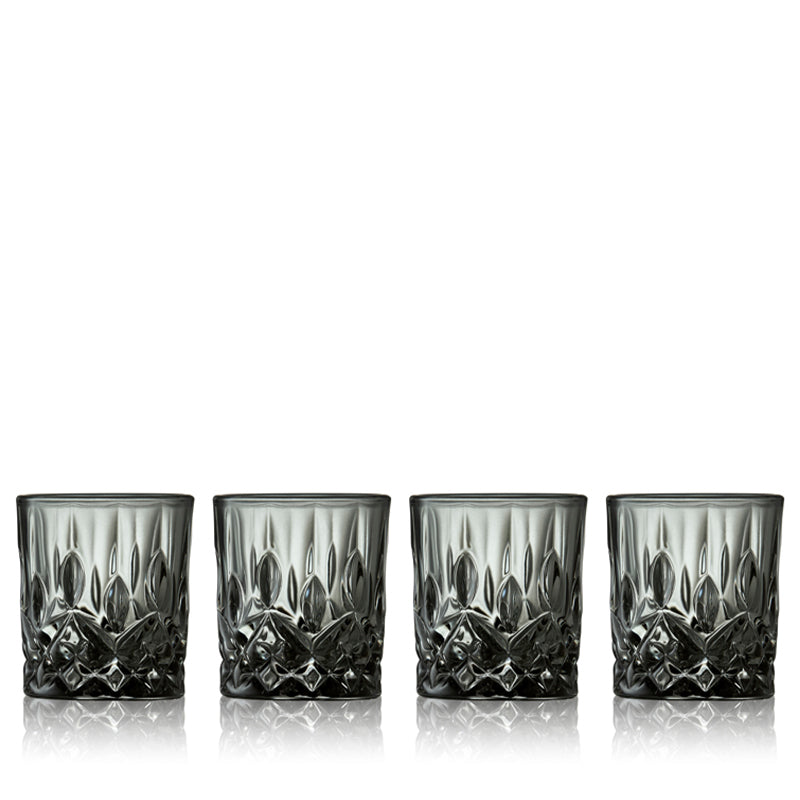 Lyngby Glas Sorrento shotglas smoke 4 cl 4 stk.
