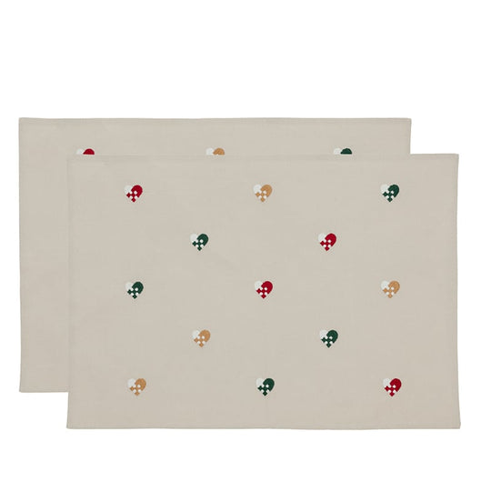 Södahl Christmas Hearts dækkeserviet 33x48 cm 2 stk