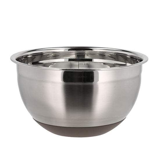 Blomsterbergs røreskål stål med silikonebund 3 liter