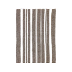 Recycle Eco Stripe viskestykke brun 70x50 cm